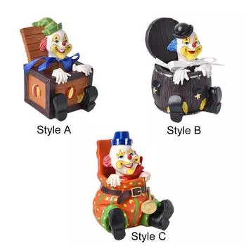 Украшения клоуна на Хэллоуин, украшения, подарочные игрушки, вечеринки и мероприятия, настольные коллекционные художественные фигурки, креативная милая кукла-клоун, фигурка