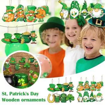 Украшения ко Дню Святого Патрика Подвесные украшения Украшения для вечеринок в честь Дня Святого Патрика Праздничные подвесные украшения Домашний декор One Size
