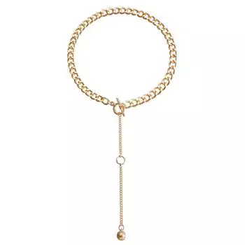 Украшения, Модная Креативная Грубая Алюминиевая Цепь, Длинное Ожерелье-Цепочка с Бахромой, Персонализированное Ожерелье-Цепочка на Спину золотой