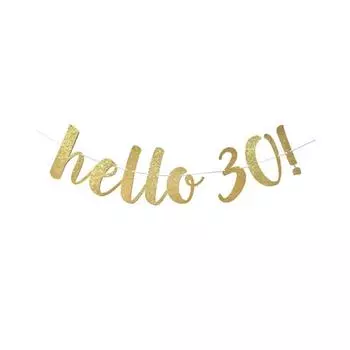 Украшения на день рождения 30 40 50 60 лет Золотые блестящие бумажные баннеры Гирлянда Конфетти Воздушные шары Товары для взрослых на годовщину Other