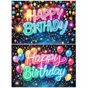 Украшения на день рождения, неоновый светящийся брызги, фон 180*110 см, баннер, ткань для вечеринки, красочные принадлежности для вечеринки в стиле хип-хоп