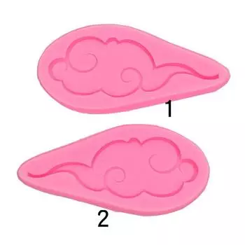 Украшения на день рождения в китайском стиле, благоприятная форма облака, моделирование украшения торта, силиконовая форма розовый