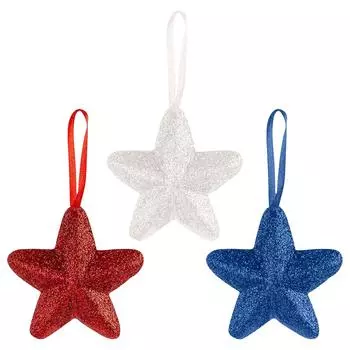 Украшения на елку ко Дню памяти, декоративные патриотические украшения, подвесные звезды ко Дню независимости, ко Дню ветеранов, домашний декор One Size