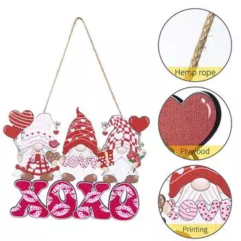 Украшения на елку в виде валентинки, розовые деревянные украшения на День святого Валентина, деревянные украшения на День святого Валентина, нежные и милые для дверных проемов окон CZECH REPUBLIC