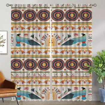 Украшения на Хэллоуин, бохо, домашний интерьер, шторы для камеры, затемняющие шторы для комнаты, 2-панельные шторы, гостиная, ребенок W50xH70cmx2pcs-CL