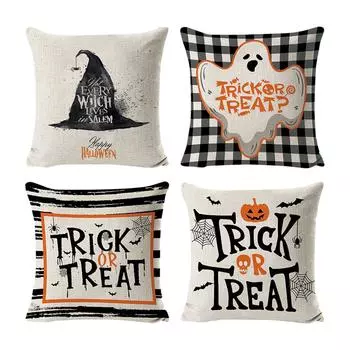 Украшения на Хэллоуин Череп Кушоу Наволочка для вечеринки на Хэллоуин Декоративная наволочка для гостиной Спальня Подушка Чехол One Size