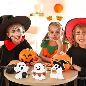 Украшения на Хэллоуин, Деревянное украшение, Деревянная тематическая центральная часть стола, Полка для домашнего декора One Size