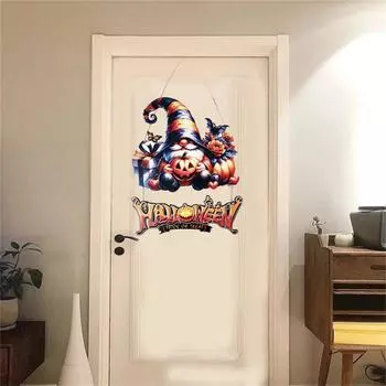 Украшения на Хэллоуин Деревянные украшения на Хэллоуин Деревянные винтажные украшения на Хэллоуин для маленькой елки Праздничная вечеринка для дома One Size