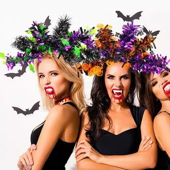Украшения на Хэллоуин Фетровые повязки на голову Аксессуары для вечеринок Повязки на голову на Хэллоуин Украшения для маскарада