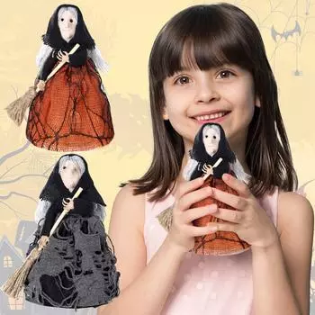 Украшения на Хэллоуин, изысканные украшения для ведьм, украшения для дома на вечеринку с привидениями One Size чёрный