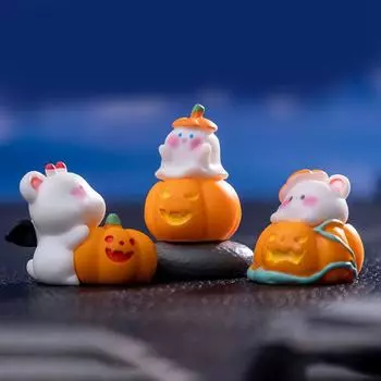 Украшения на Хэллоуин, кавайные настольные украшения, подарок на Хэллоуин для детей, аксессуары для салона автомобиля, принадлежности