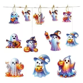 Украшения на Хэллоуин Тег Призрак Праздничные украшения Украшения Подарочные аксессуары