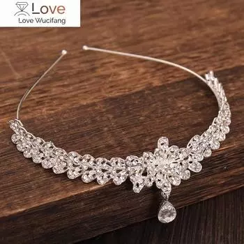 Украшения на лоб Индийская свадебная корона Свадьба День рождения Стразы Подвеска Диадемы Ретро-повязки на голову Повязки на волосы Аксессуары для волос