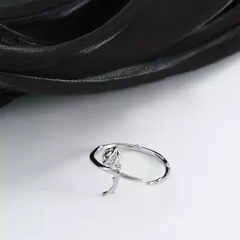 Украшения на палец в виде шипов в виде валентинки 3D-розы для женщин, регулируемое кольцо с цветком, корейские открытые кольца