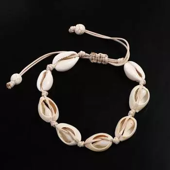 Украшения на щиколотку, браслеты из натуральных ракушек, женские ювелирные изделия, аксессуары, браслет на щиколотку в корейском стиле, браслет на щиколотку в стиле бохо чёрный