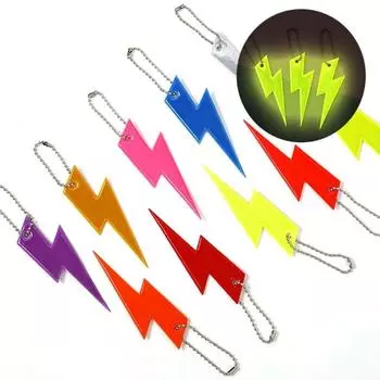 Украшения Ночь Светоотражающий Подвесной Автомобильный Брелок Светоотражающий Брелок Ночь Безопасность Аксессуары фиолетовый