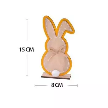 Украшения Обмен Домой для Пасхи Украшения Гномов Кролик Украшения Деревянный Рабочий Стол Пасхальная Пара Танцующая Скульптура зелёный