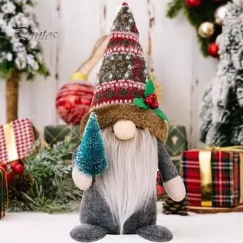 Украшения очаровательный гном рождественские куклы креативная американская деревенская фигурка гнома орнамент лесной старейшина безликая кукла Men