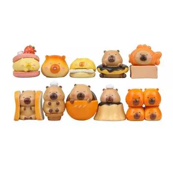 Украшения Полимерная Капибара с Пончиками и Сэндвичами Дизайн Подарок Для