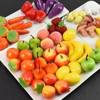 Украшения Реквизит для фотографий Поддельные фрукты Моделирование овощей Искусственные фрукты Искусственные продукты 4