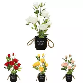 Украшения Розы Искусственные цветы Домашний свадебный декор жёлтый