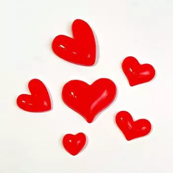 Украшения ручной работы из китайской красной смолы «Любовь» для поделок, чехлов для телефонов, чашек. model 1 белый