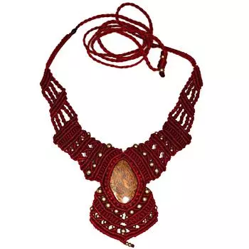 Украшения ручной работы из нитей макраме из яшмы Marium Jasper с драгоценными камнями 20-36 Ad Ethnic