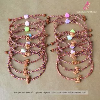 Украшения Ручной Работы Клубника Детский Праздник Драконьих Лодок Красочная Веревка Emerald green