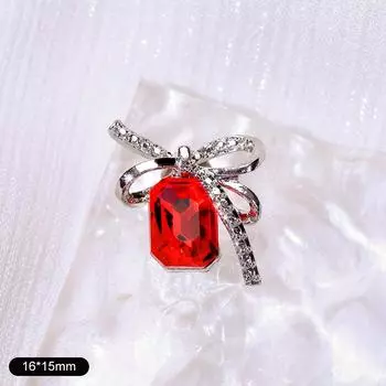 Украшения с бриллиантами Red Pile Готовые персиковые сердечки Rock Sugar Fat Square Crooked Heart Diamond Snowflake Украшения для ногтей Украшения для ногтей