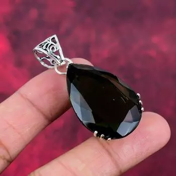 Украшения с перидотом, кулон из цельного серебра 925 пробы, кулон с драгоценными камнями ручной работы на День благодарения 2.08 Inches зелёный