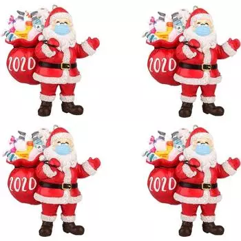 Украшения Санта-Клауса, подвеска для украшения рождественской елки, Санта-Клаус с лицевой крышкой, традиционный домашний декор для семьи