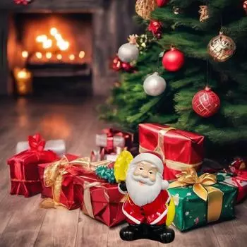Украшения Санта-Клауса с подарочными мешками на плечах, рождественские украшения, которые дополнят праздничную атмосферу красный