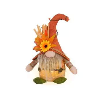 Украшения серии кукол-пугало на День благодарения, сезонные украшения в виде кленового листа, гнома, куклы-гнома One Size