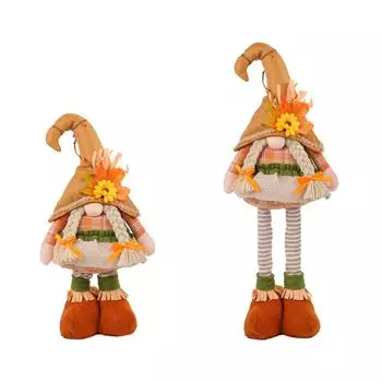 Украшения серии кукол-пугало на День благодарения, сезонные украшения в виде кленового листа, гнома, куклы-гнома