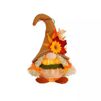 Украшения серии кукол-пугало на День благодарения, сезонные украшения в виде кленового листа, гнома, куклы-гнома