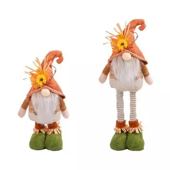 Украшения серии кукол-пугало на День благодарения, сезонные украшения в виде кленового листа, гнома, куклы-гнома One Size