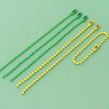 Украшения своими руками, аксессуары ручной работы, лакированная цепочка из волнистых бусин, цветная цепочка из бусин, металлическая цепочка из бусин розовый