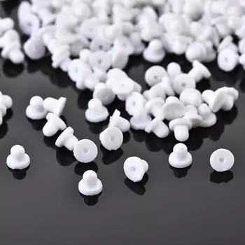Украшения своими руками, серьги, аксессуары, противоскользящие, против выпадения, против закупорки ушей, непористый белый силикон, безболезненные аксессуары для ушных клипс Материал