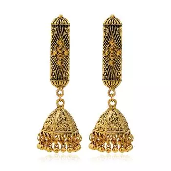 Украшения в этническом стиле, серьги в виде птичьей клетки с бахромой в стиле бохо, длинные серьги-колокольчики в стиле ретро в индийском стиле для женщин разноцветный