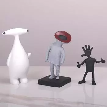 Украшения в скандинавском стиле Современная модельная комната Тумба под телевизор Мягкие украшения Детские мультяшные персонажи инопланетян Креативные украшения