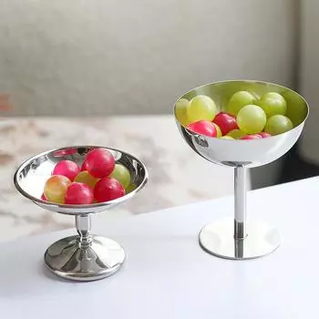 Украшения в стиле Ins, металлический светильник, роскошный бокал, чашка для мороженого, десертная ваза для фруктов, обеденный стол, кухонные украшения