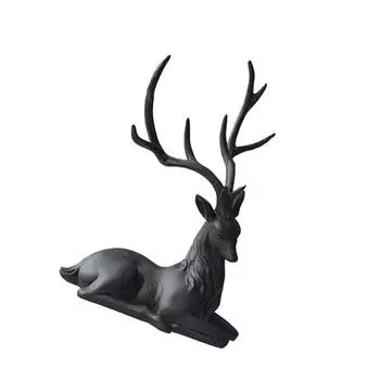 Украшения в виде оленей. Украшение в виде черного оленя для спальни. Модель для творчества.
