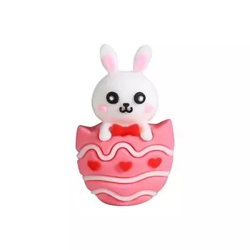 Украшения в виде пасхального кролика и фигурки животных для украшения пасхального стола, фигурки пасхальных кроликов, наполнители для пасхальных яиц One Size розовый