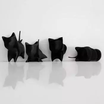 Украшения Yousheng Cat Spring, настольные фигурки кошек, украшение для дома, игрушка для снятия стресса в виде кошки, подарок для любителей кошек A