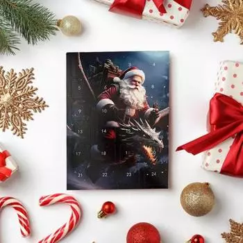 Украшения Yousheng Dragon Baby, рождественский календарь обратного отсчета с 24 подвесными украшениями в виде дракона, мультяшный адвент-календарь для детей G