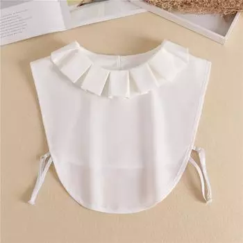 Украшенные ложными воротниками, детские, универсальные, красивые воротники для рубашек, кружевные ложные воротники белый