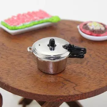 Украсить цинковый сплав Креатив 1:12 Маленькая Скороварка Миниатюрная Игрушка Кукольный Домик