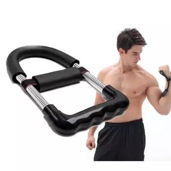 Укрепите мышцы запястья с помощью силового тренажера для запястий для силовых тренировок, тренажер для рук, оборудование для тренировок, ручка для борьбы чёрный