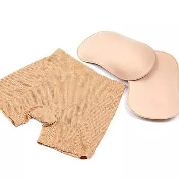 Укрепитель бедер Подушка для ягодиц Трусики-подушки для бедер Управляющие трусики Подтяжка ягодиц Подтяжка ягодиц Сетка для ягодиц Отверстие Корректирующее нижнее белье M