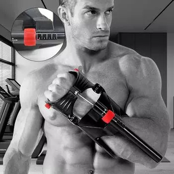 Укрепитель запястья Укрепитель хвата Укрепитель рук Силовой тренажер; Тренажер/укрепитель для запястий и предплечий Оборудование для домашнего спортзала One Size чёрный